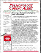 Pulmonology Coding Alert